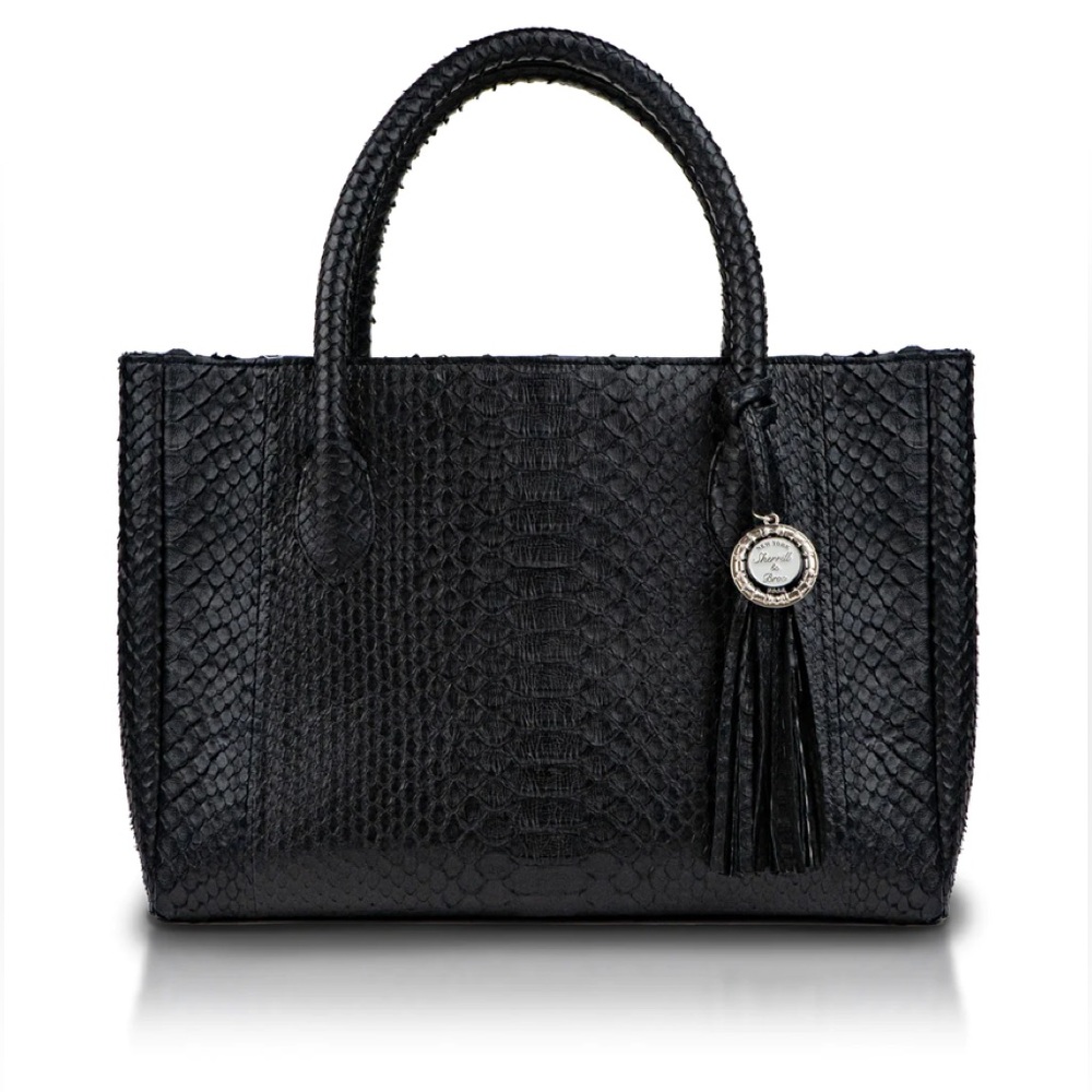 275. NWT WOMENS SHERRILL & BROTHERS GINA GENUINE PYTHON TOTE BAG